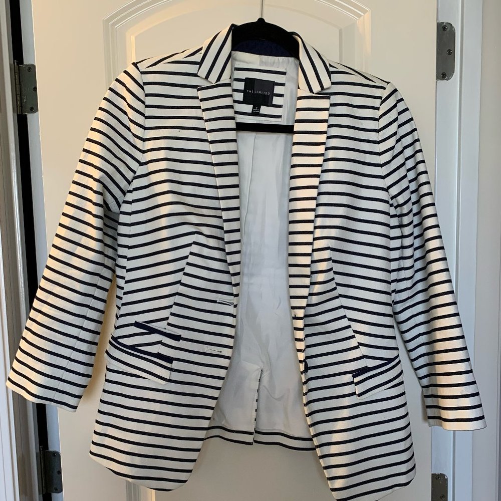 Blue and White Blazer